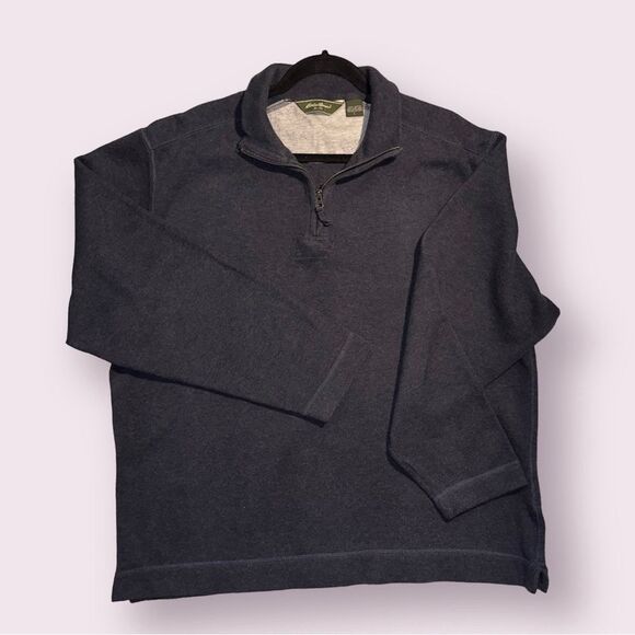 Eddie Bauer Other - Eddie Bauer Men's Blue‎ 1/4 Zip Knit Pullover Sweater Size L